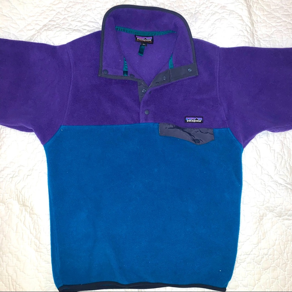 patagonia synchilla colorblock pullover